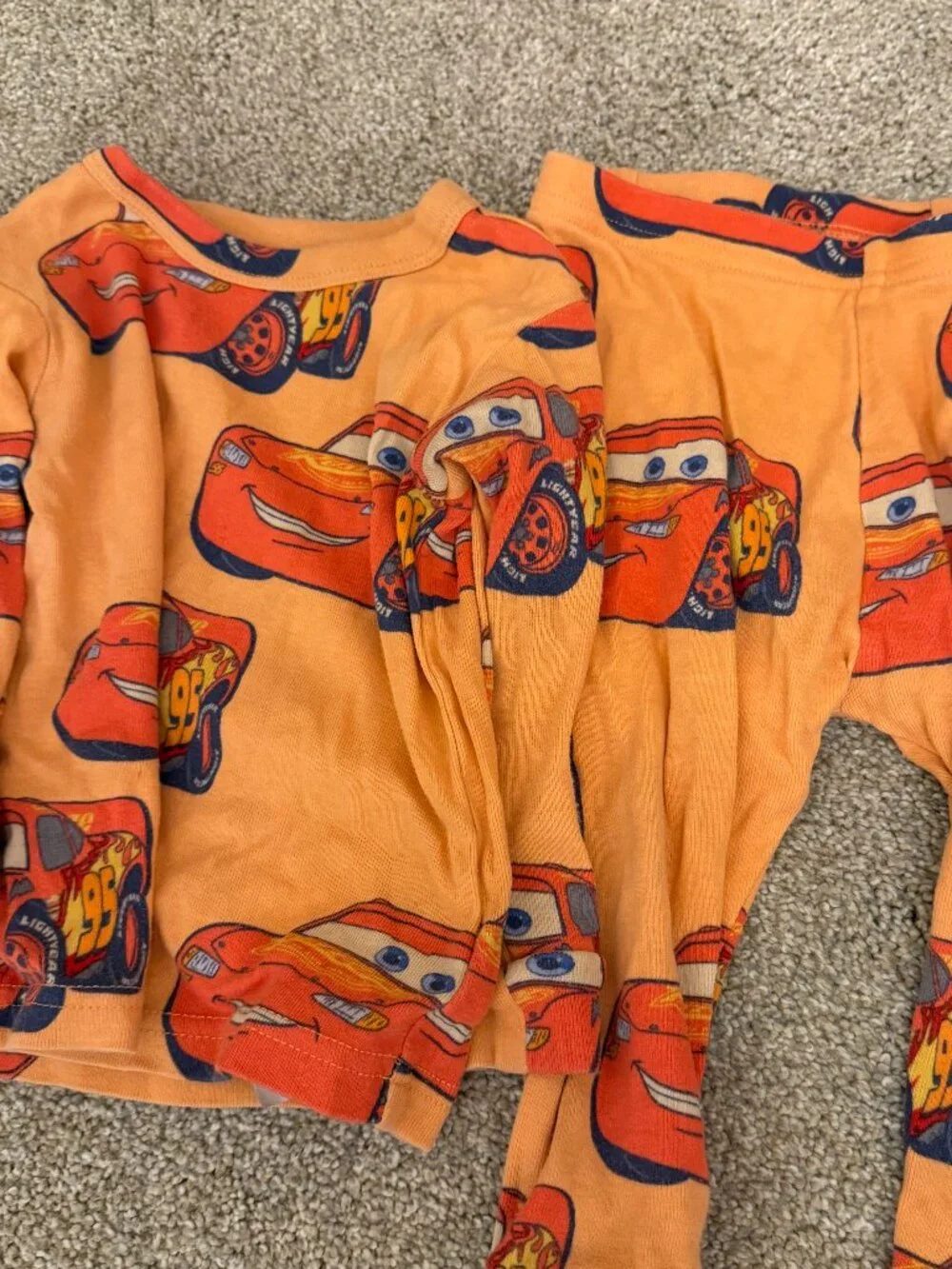Baby Gap Disney Pixar Cars Organic Cotton Pajama Set 12-18M